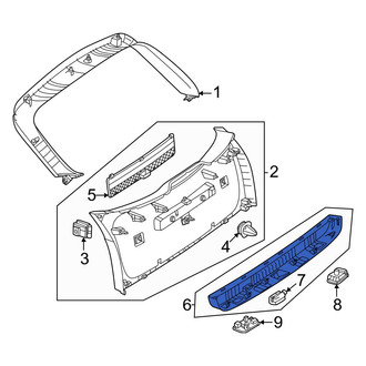 Mercedes-Benz OE - Rear Lower Liftgate Trim Cover
