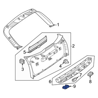 Mercedes-Benz OE - Liftgate Trim Cover Cap