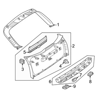 Mercedes-Benz OE - Lift Gate - Interior Trim (Wagon)