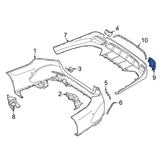 Mercedes-Benz OE - Rear Left Bumper Trim