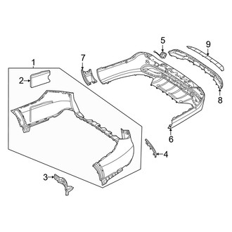 Mercedes-Benz OE - Rear Bumper - Bumper & Components (Cover & Components), (Wagon)