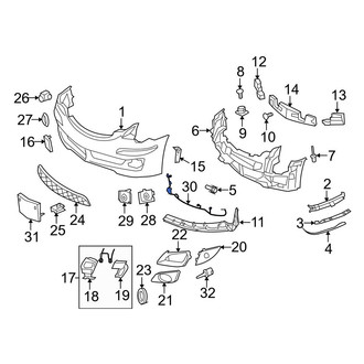 Mercedes-Benz OE - Front Parking Aid System Wiring Harness