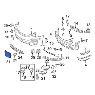 Mercedes-Benz OE - License Plate Bracket