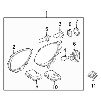 Mercedes-Benz OE - Front Lamps - Headlamp Components