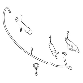 Mercedes-Benz OE - Front Lamps - Washer Components