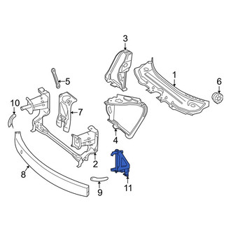 Mercedes-Benz OE - Bumper Cover Reinforcement Bracket