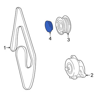 Mercedes-Benz OE - Accessory Drive Belt Idler Pulley Cap