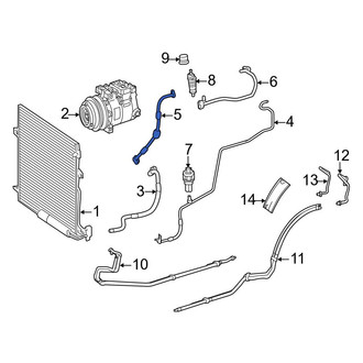 Mercedes-Benz OE - A/C Refrigerant Discharge Hose