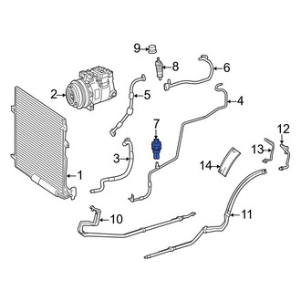 Mercedes-Benz OE - A/C Refrigerant Pressure Sensor
