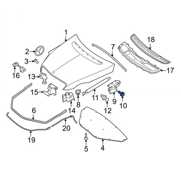 Hood Hinge Bolt