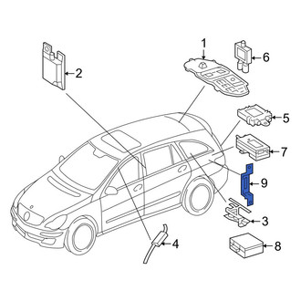 Mercedes-Benz OE - Radio Antenna Module Bracket