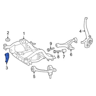 Mercedes-Benz OE - Left Suspension Subframe Reinforcement Bracket
