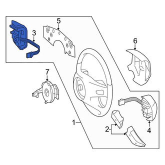 Mercedes-Benz OE - Right Steering Wheel Radio Controls
