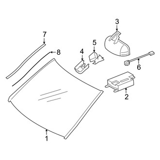 Mercedes-Benz OE - Windshield - Exterior Trim
