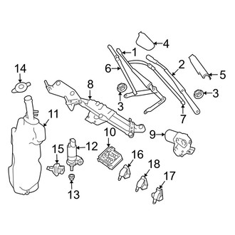 Mercedes-Benz OE - Windshield - Wiper & Washer Components