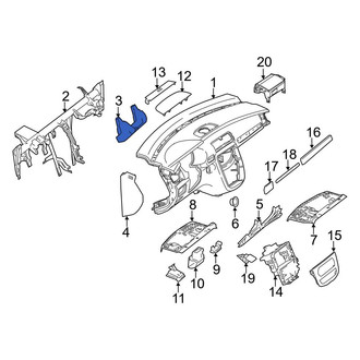 Mercedes-Benz OE - Instrument Panel Knee Bolster