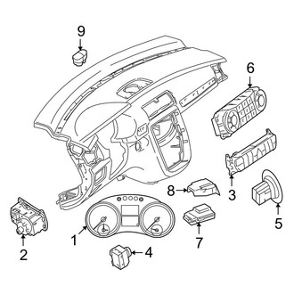 Mercedes-Benz OE - Instrument Panel - Cluster & Switches