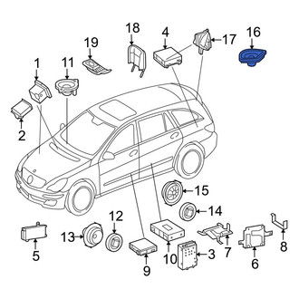 Mercedes-Benz OE - Rear Left Speaker