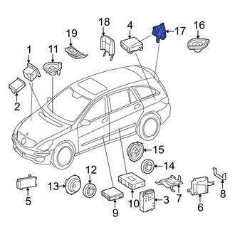 Mercedes-Benz OE - Rear Left Speaker