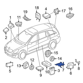 Mercedes-Benz OE - Radio Amplifier Bracket