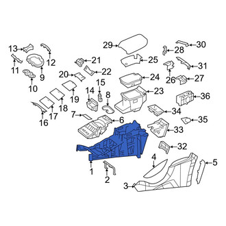 Mercedes-Benz OE - Front Center Console