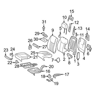 Mercedes-Benz OE - Seats & Tracks - Front Seat Components