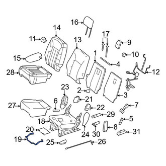 Mercedes-Benz OE - Center Left Seat Frame Clamp