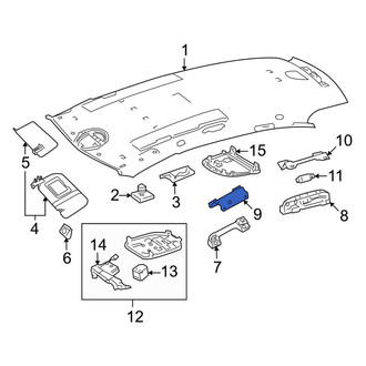 Mercedes-Benz OE - Front Left Interior Grab Bar Bracket