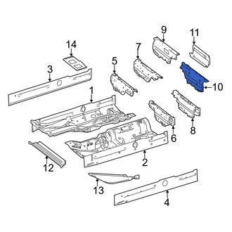Mercedes-Benz OE - Rear Left Seat Track Reinforcement