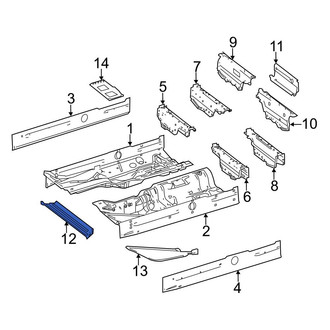 Mercedes-Benz OE - Front Floor Pan Reinforcement