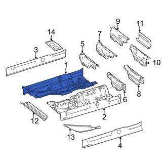 Mercedes-Benz OE - Front Right Floor Pan