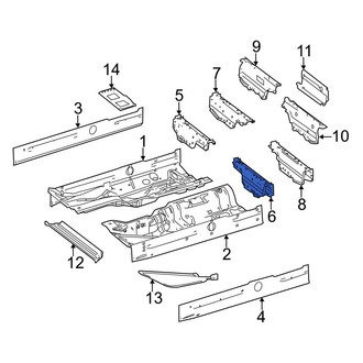 Mercedes-Benz OE - Front Left Seat Track Reinforcement