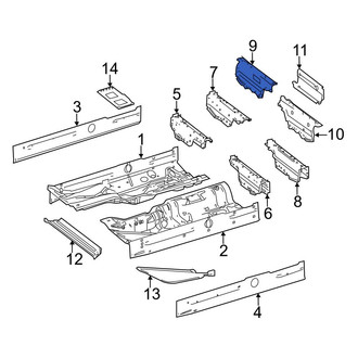 Mercedes-Benz OE - Rear Right Seat Track Reinforcement