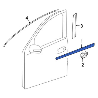Mercedes-Benz OE - Front Left Door Molding