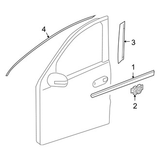 Mercedes-Benz OE - Front Door - Exterior Trim