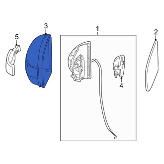 Mercedes-Benz OE - Front Left Upper Door Mirror Cover