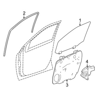 Mercedes-Benz OE - Front Door - Glass & Hardware