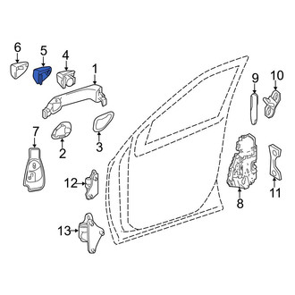 Mercedes-Benz OE - Front Right Exterior Door Handle Cover