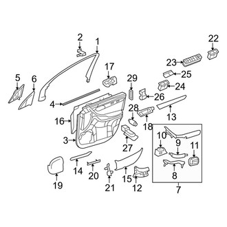 Mercedes-Benz OE - Front Door - Interior Trim