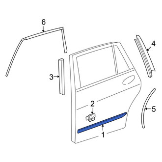Mercedes-Benz OE - Front Right Door Molding