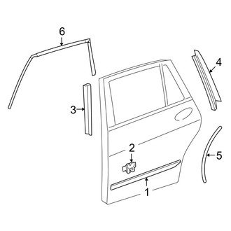 Mercedes-Benz OE - Rear Door - Exterior Trim
