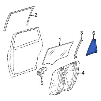 Mercedes-Benz OE - Left Side Panel Glass