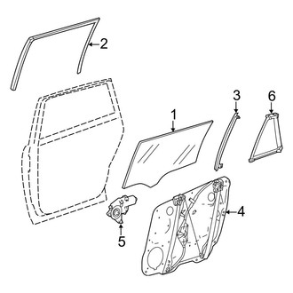 Mercedes-Benz OE - Rear Door - Glass & Hardware