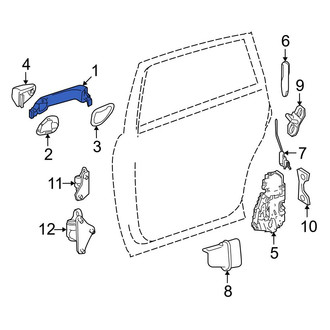Mercedes-Benz OE - Front Right Outer Exterior Door Handle