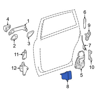 Mercedes-Benz OE - Rear Right Door Check Cover