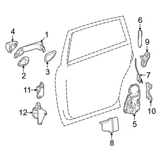 Mercedes-Benz OE - Rear Door - Lock & Hardware