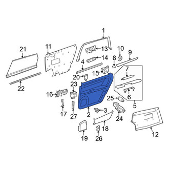 Mercedes-Benz OE - Rear Left Inner Door Interior Trim Panel