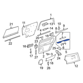 Mercedes-Benz OE - Front Left Door Armrest