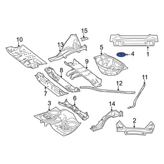 Mercedes-Benz OE - Rear Trunk Floor Access Cover