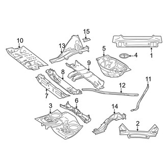 Mercedes-Benz OE - Rear Body & Floor - Floor & Rails